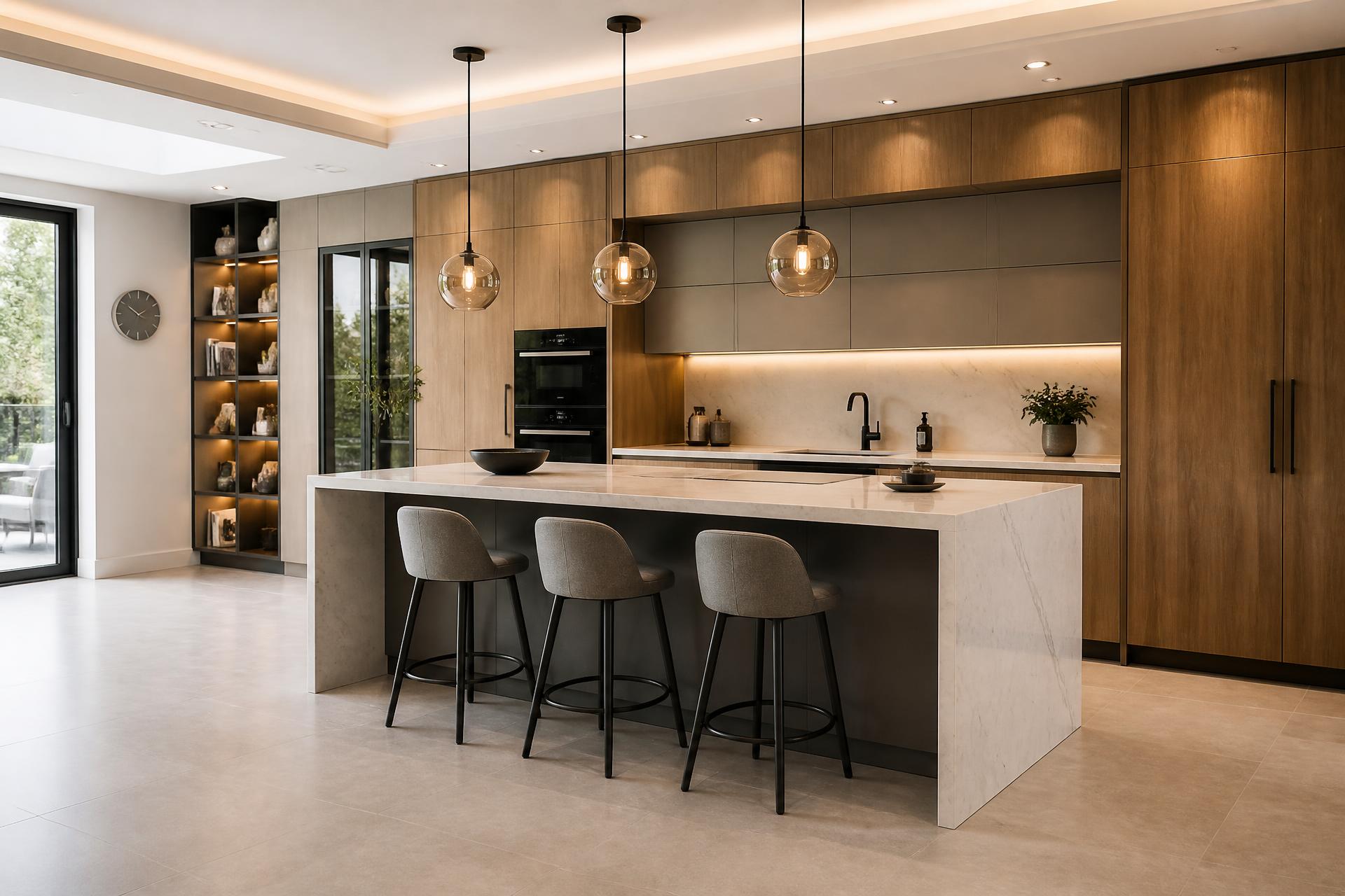 Cozinha planejada Montari com marcenaria sob medida e acabamento sofisticado